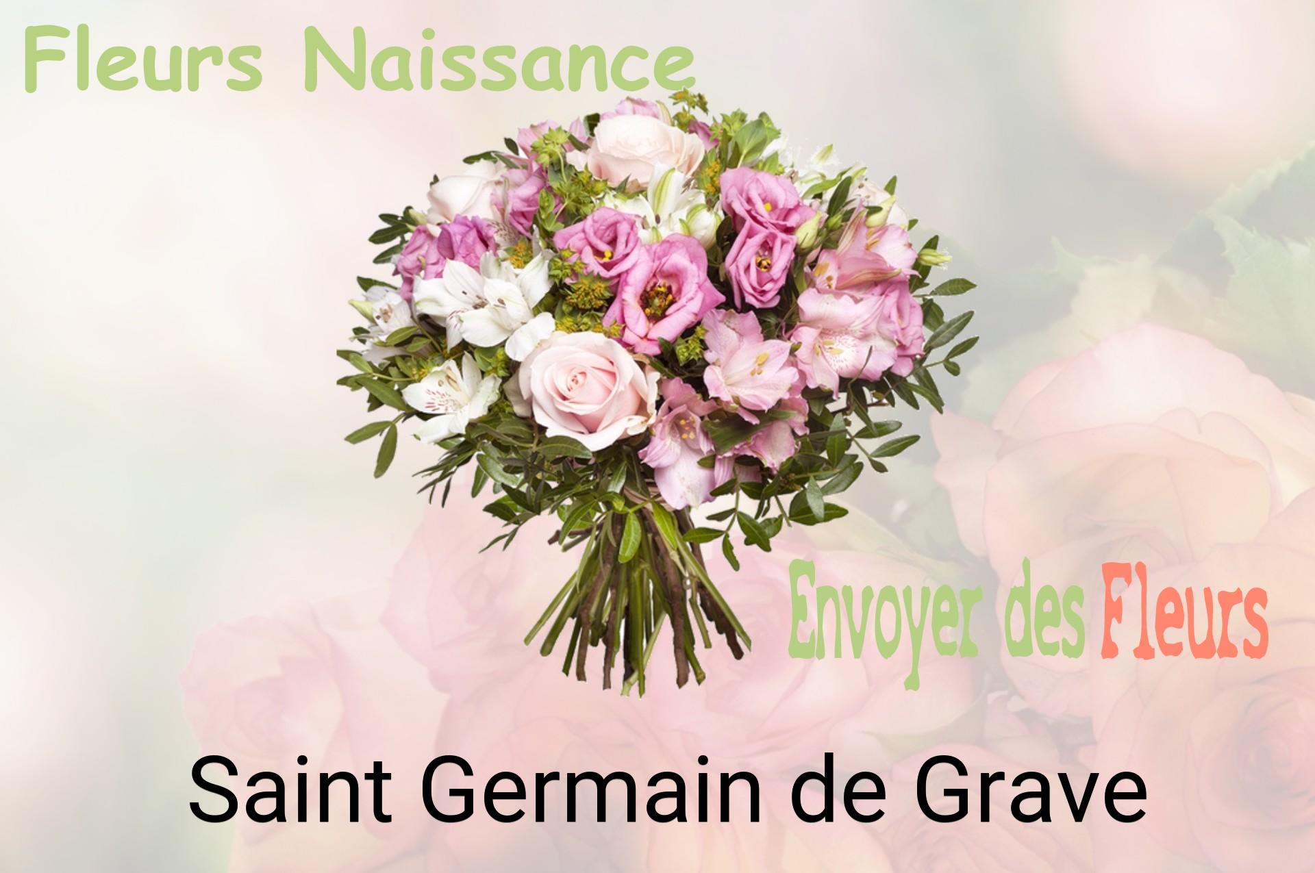 Bouquet de fleurs de naissance livré à Saint-Germain-de-Grave
